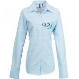 CCS Media Ladies Long Sleeve Oxford Shirt