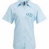 CCS Media Ladies Short Sleeve Oxford Shirt