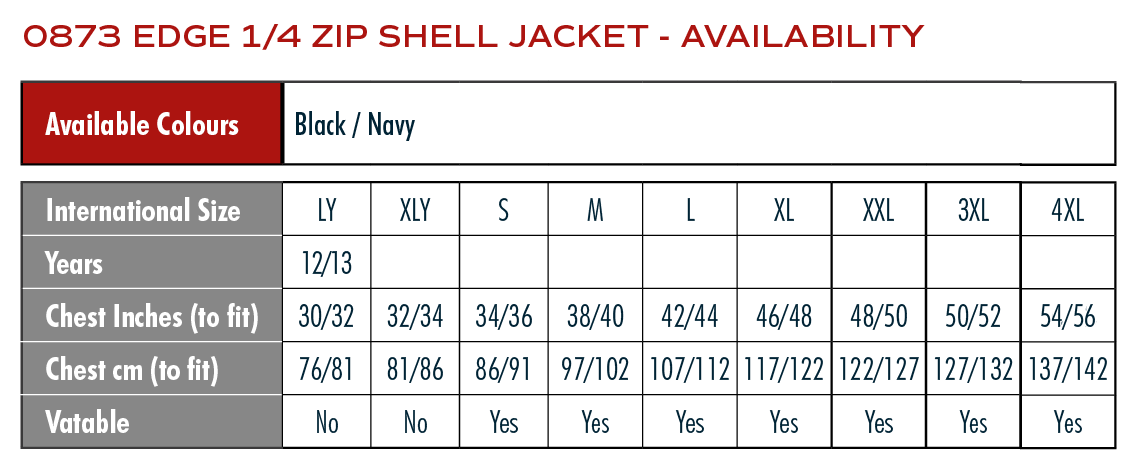 Size Charts – Ravensport