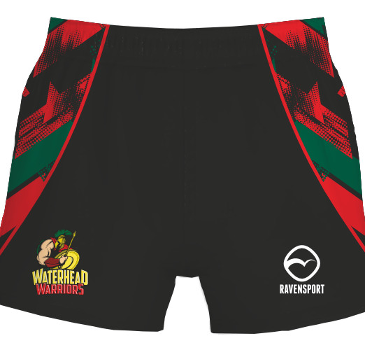 Waterhead Warriors training shorts blac