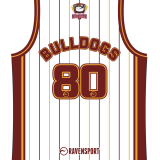 Batley Bulldogs Junior Basketball Vest – White