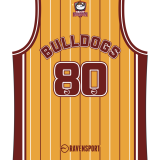 Batley Bulldogs Basketball Vest Gold